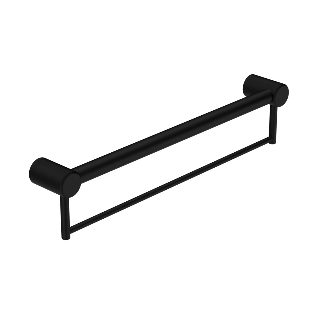 Nero Mecca Care 32Mm Grab Rail With Towel Holder 600Mm Matte Black - Image 2