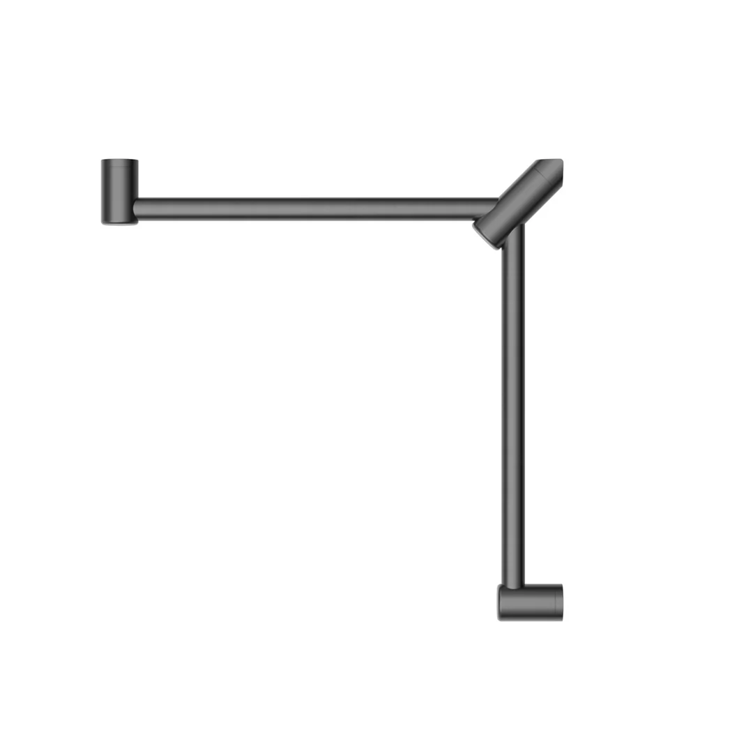 Nero Mecca Care 32Mm Wrap Around Corner Grab Rail 600X600Mm Gun Metal - Image 5