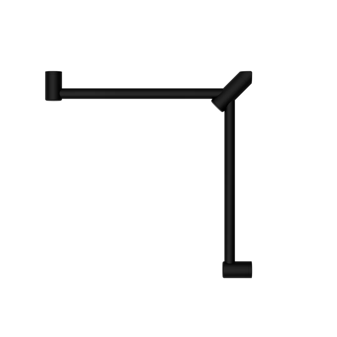 Nero Mecca Care 32Mm Wrap Around Corner Grab Rail 600X600Mm Matte Black - Image 5