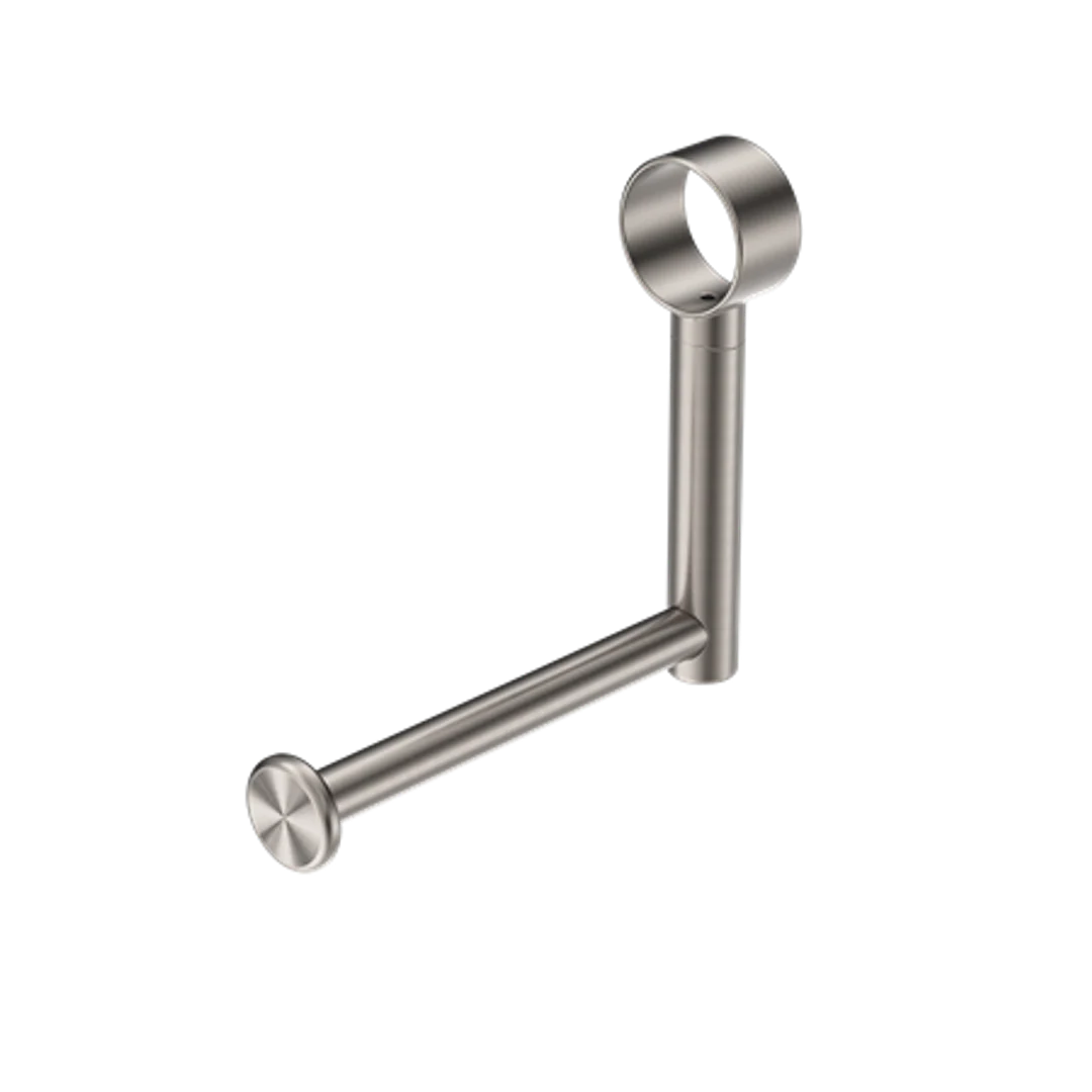 Nero Mecca Care Add On Toilet Roll Holder Brushed Nickel