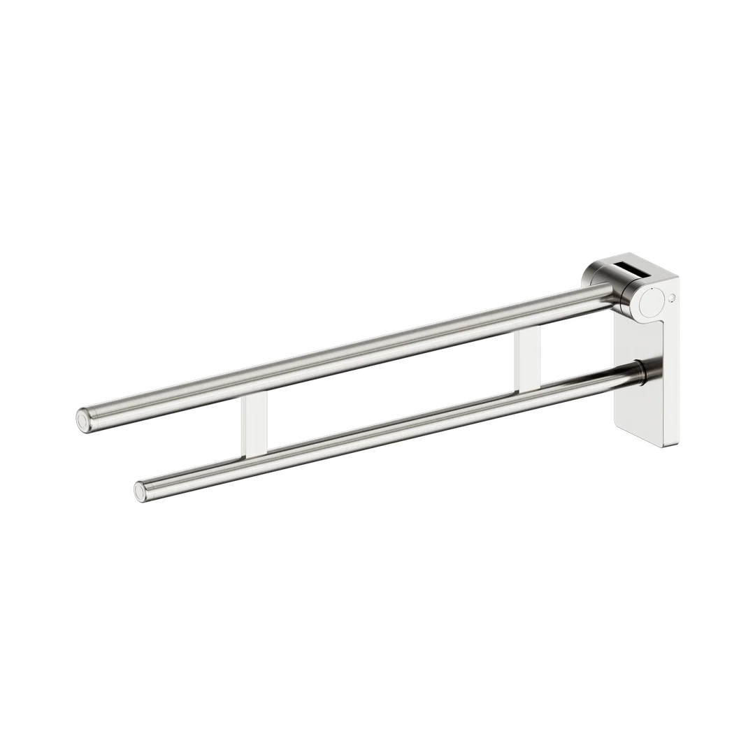 Nero Mecca Care Foldable Toilet Support Arm Brushed Nickel