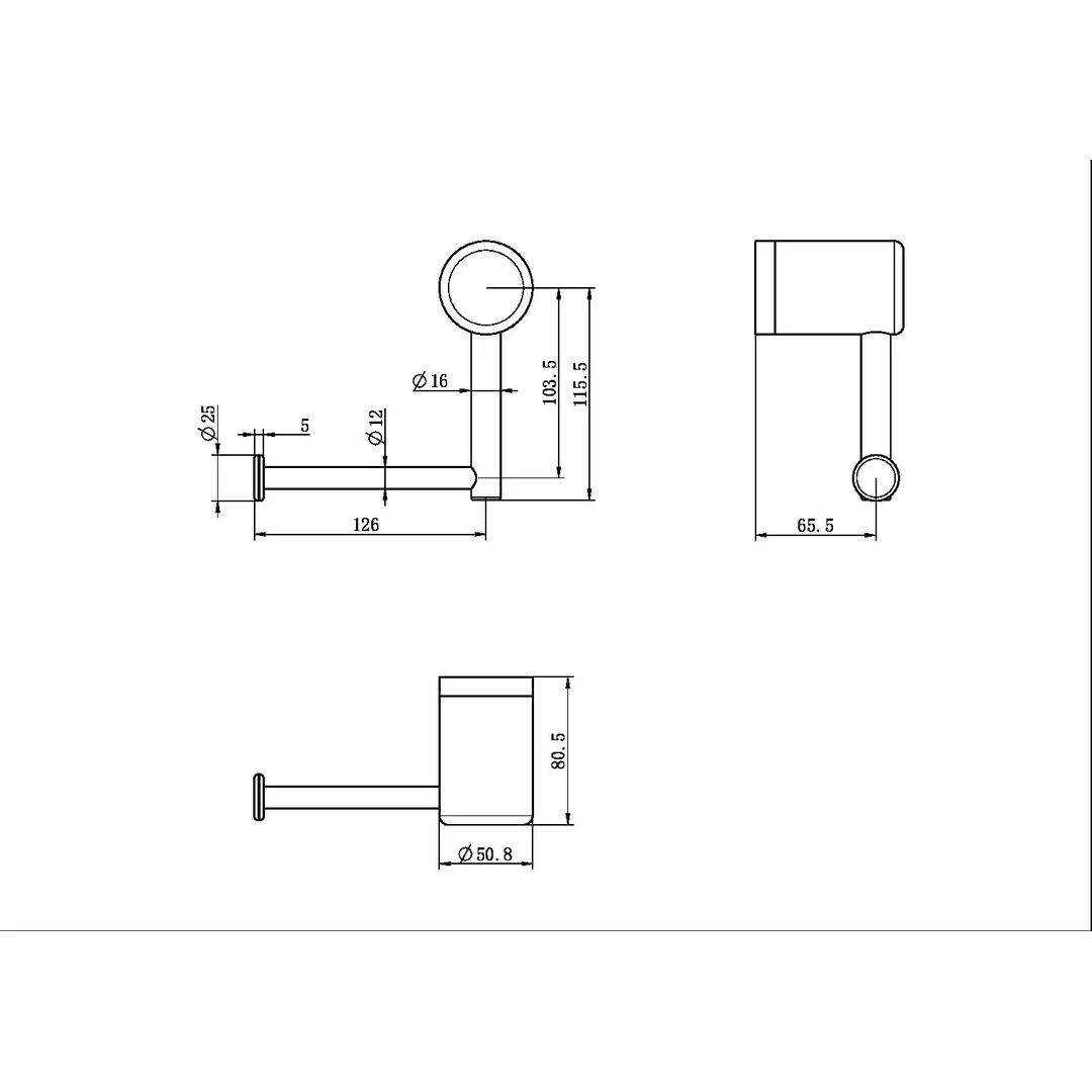Nero Mecca Care Heavy Duty Toilet Roll Holder Chrome - Image 6