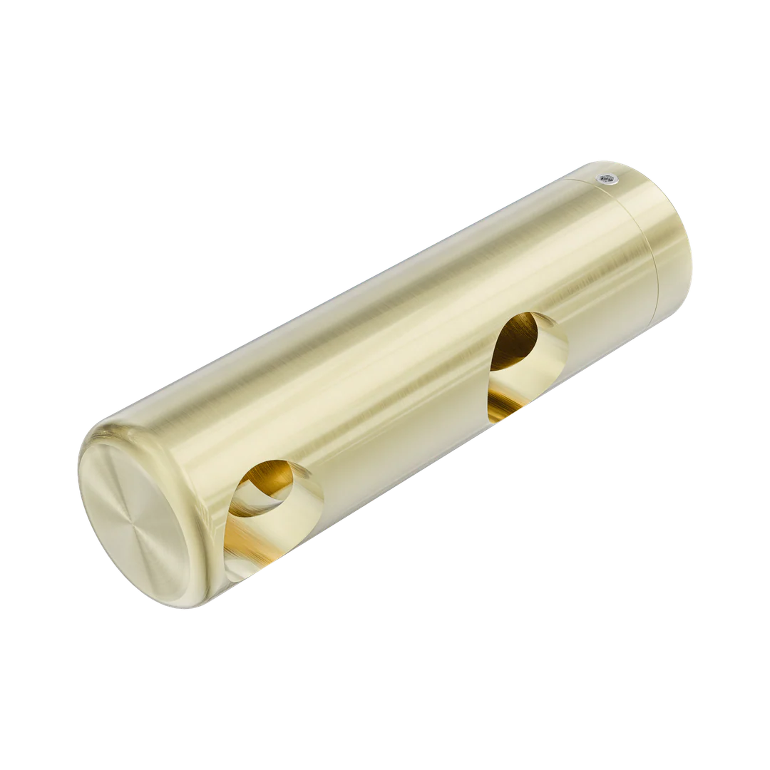Nero Mecca Care Make Your Own 25Mm Grab Rail Double Towel Bracket Left Brushed Gold