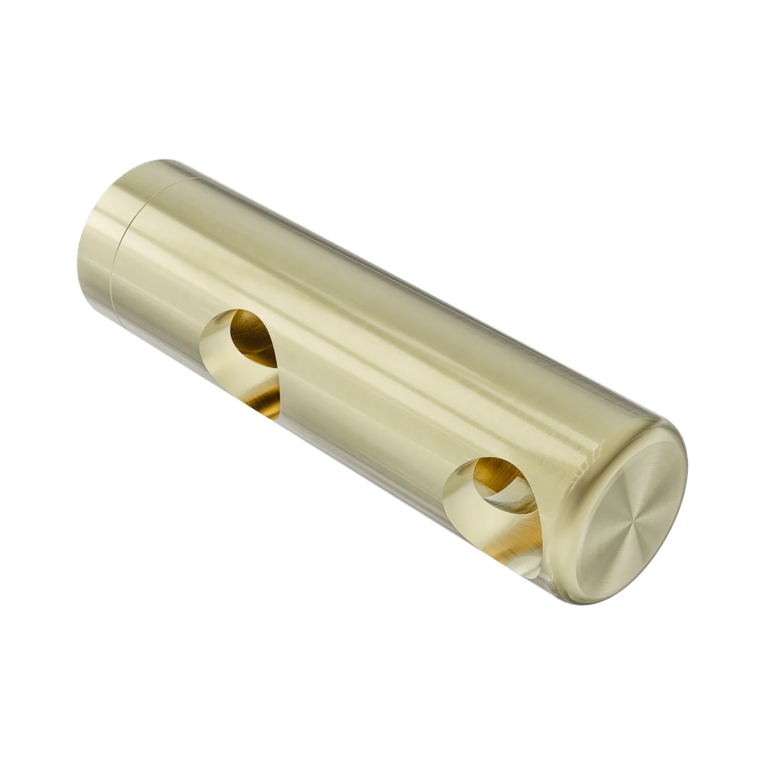 Nero Mecca Care Make Your Own 25Mm Grab Rail Double Towel Bracket Right Brushed Gold