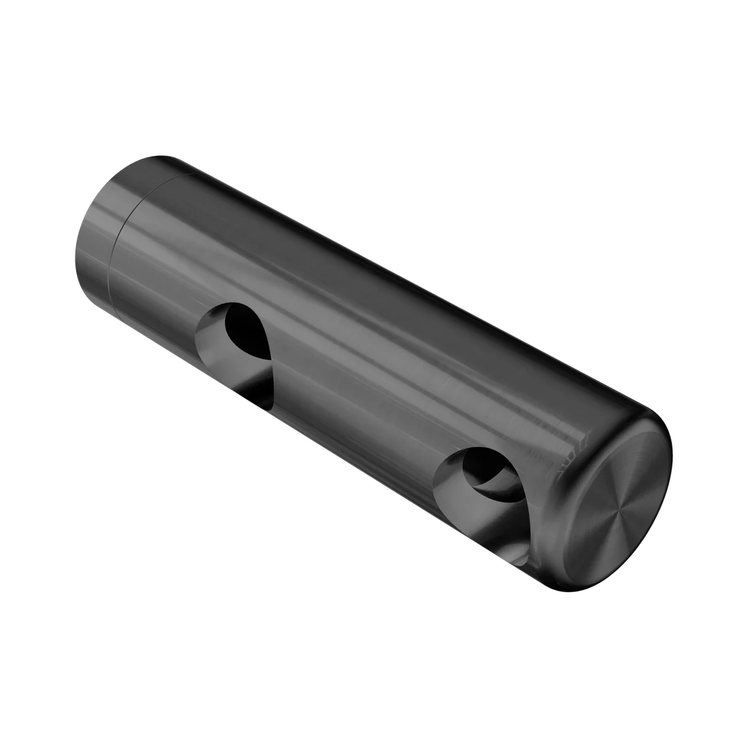 Nero Mecca Care Make Your Own 25Mm Grab Rail Double Towel Bracket Right Gun Metal