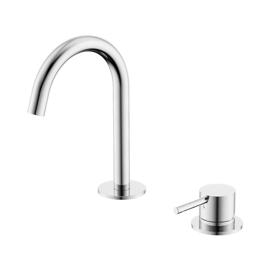 Nero Mecca Hob Baisn Mixer Set Arc Spout Chrome