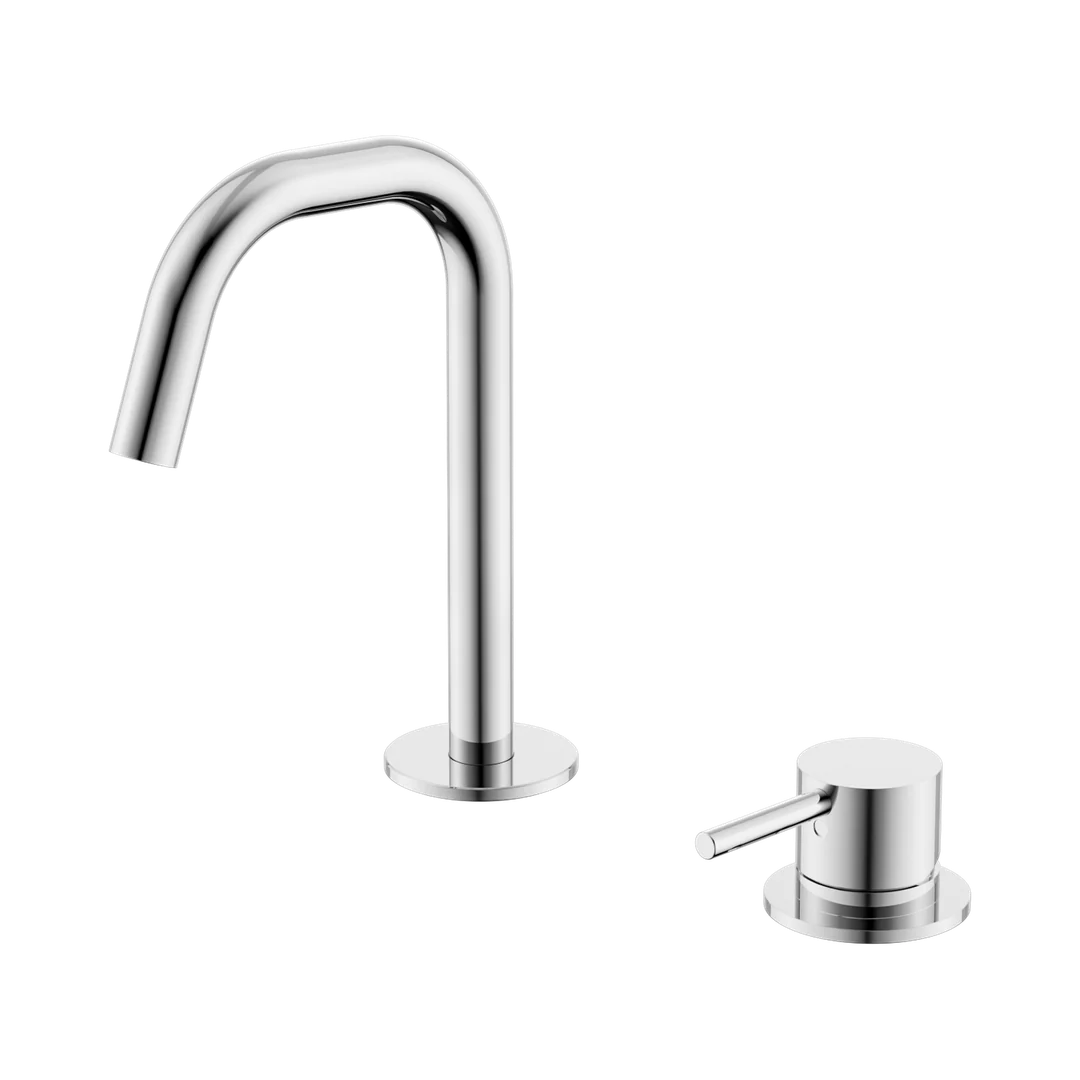 Nero Mecca Hob Baisn Mixer Set Edge Spout Chrome