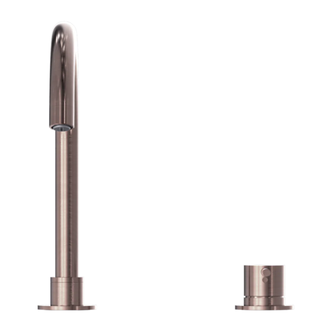 Nero Mecca Hob Basin Mixer Round Swivel Spout Brushed Bronze Nr221901Bbz - Image 3