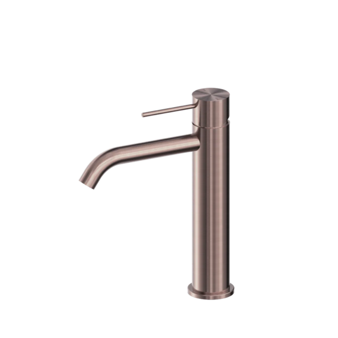 Nero Mecca Mid Tall Basin Mixer Brushed Bronze Nr221901Ebz