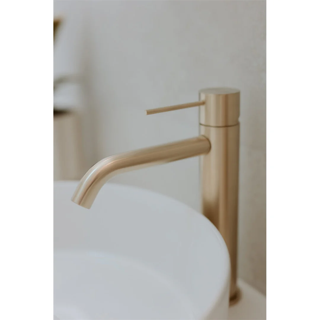 Nero Mecca Mid Tall Basin Mixer Brushed Gold Nr221901Ebg - Image 6