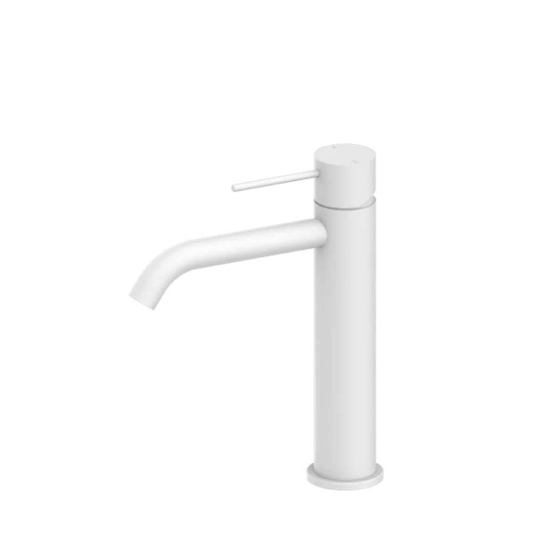 Nero Mecca Mid Tall Basin Mixer Matte White Nr221901Emw