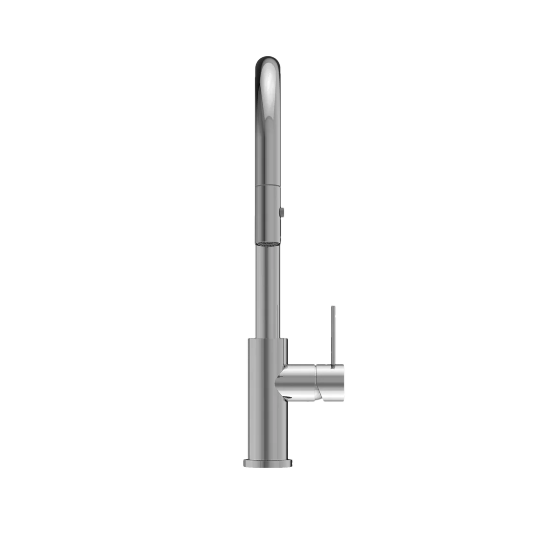 Nero Mecca Gooseneck Pull Out Sink Mixer With Vegie Spray Chrome - Image 6