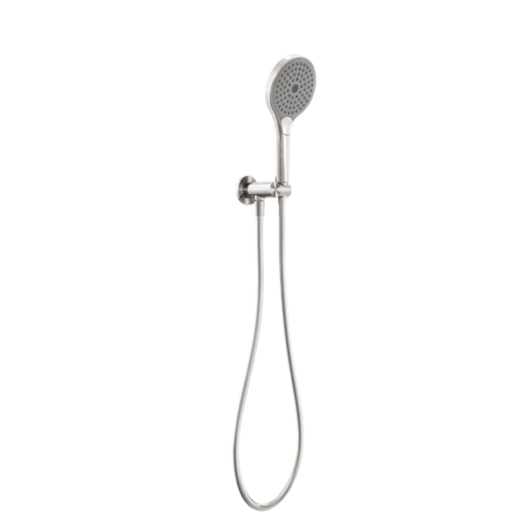 Nero Mecca Shower Bracket With Air Shower Ii Brushed Nickel Nr221905Fbn