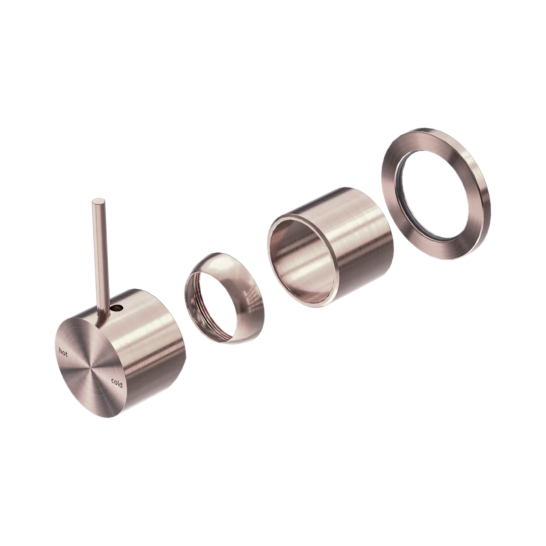 Nero Mecca Shower Mixer 60Mm Handle Up Plate Trim Kits Only Brushed Bronze