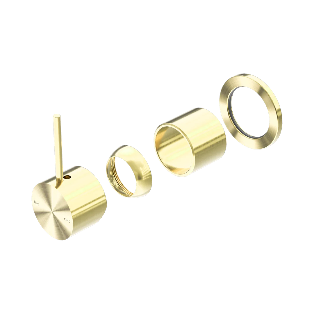 Nero Mecca Shower Mixer 60Mm Handle Up Plate Trim Kits Only Brushed Gold