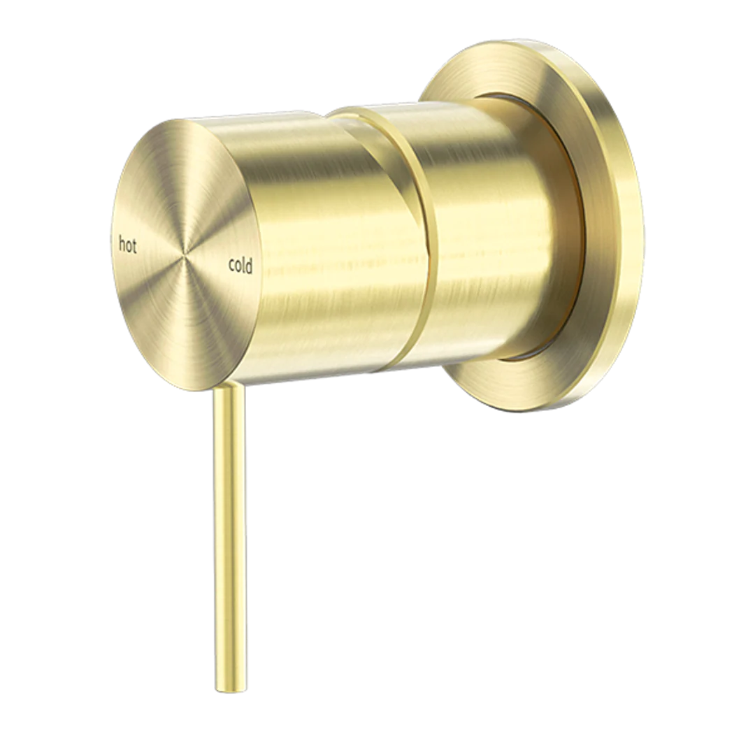 Nero Mecca Shower Mixer 60Mm Plate Brushed Gold Nr221911Hbg