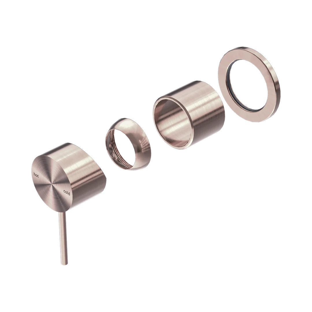 Nero Mecca Shower Mixer 60Mm Plate Trim Kits Only Brushed Bronze