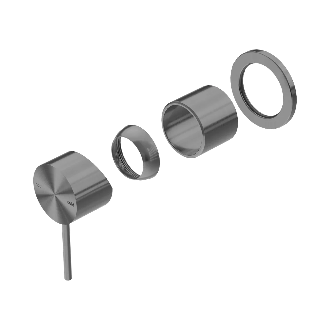 Nero Mecca Shower Mixer 60Mm Plate Trim Kits Only Gun Metal