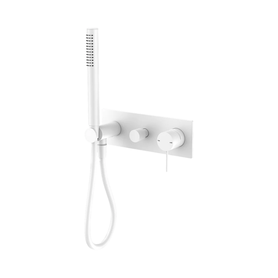 Nero Mecca Shower Mixer Diverter System Matte White