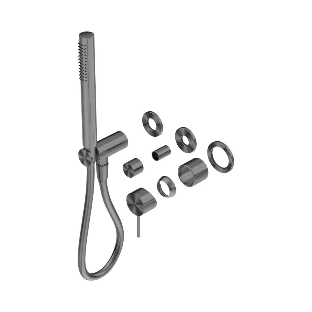 Nero Mecca Shower Mixer Diverter System Separate Back Plate Trim Kits Only Gun Metal