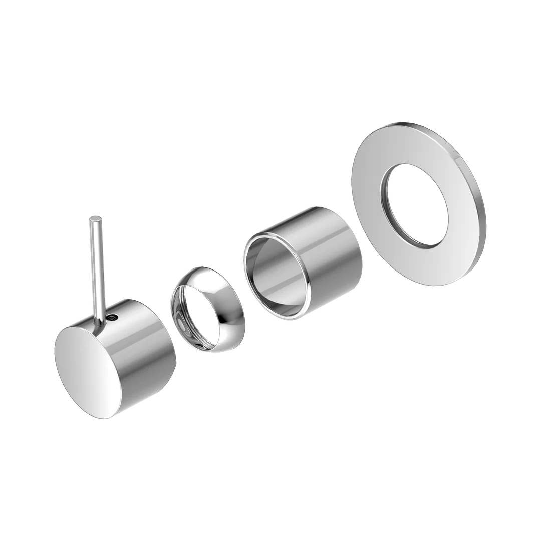 Nero Mecca Shower Mixer Handle Up 80Mm Plate Trim Kits Only Chrome