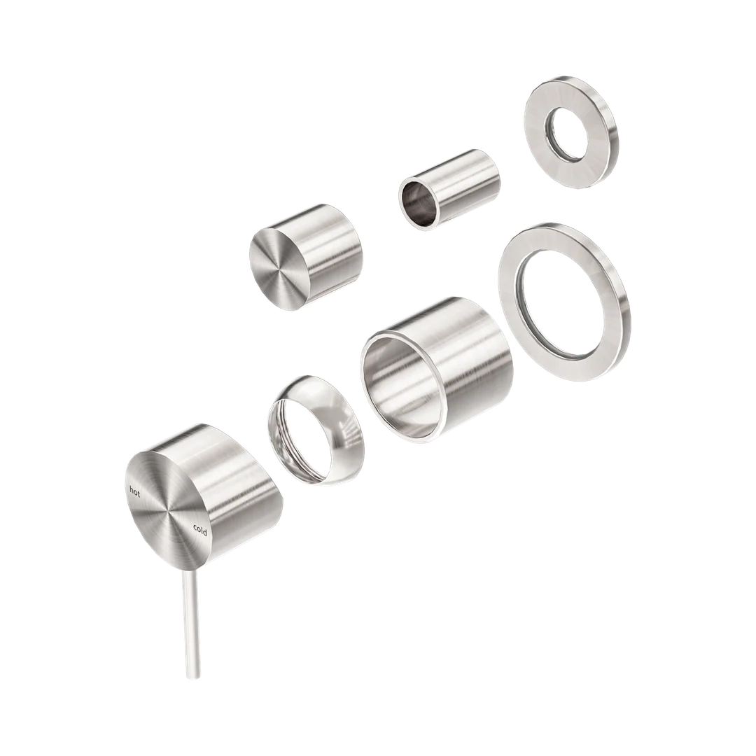 Nero Mecca Shower Mixer With Diverter Separate Back Plate Trim Kits Only Brushed Nickel