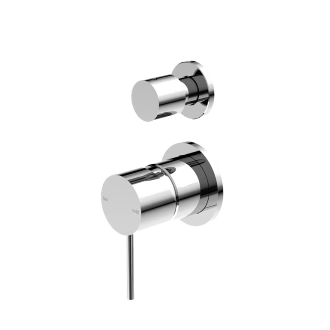Nero Mecca Shower Mixer With Divertor Separate Back Plate Chrome Nr221911Sch