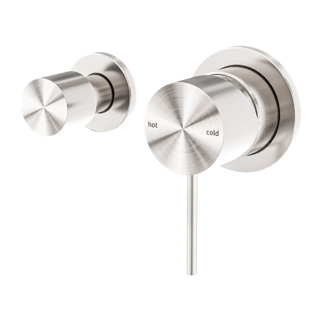 Nero Mecca Shower Mixer With Horizontal 2 Way Divertor Brushed Nickel Nr221911Ubn