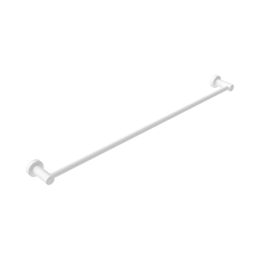 Nero Mecca Single Towel Rail 800Mm Matte White