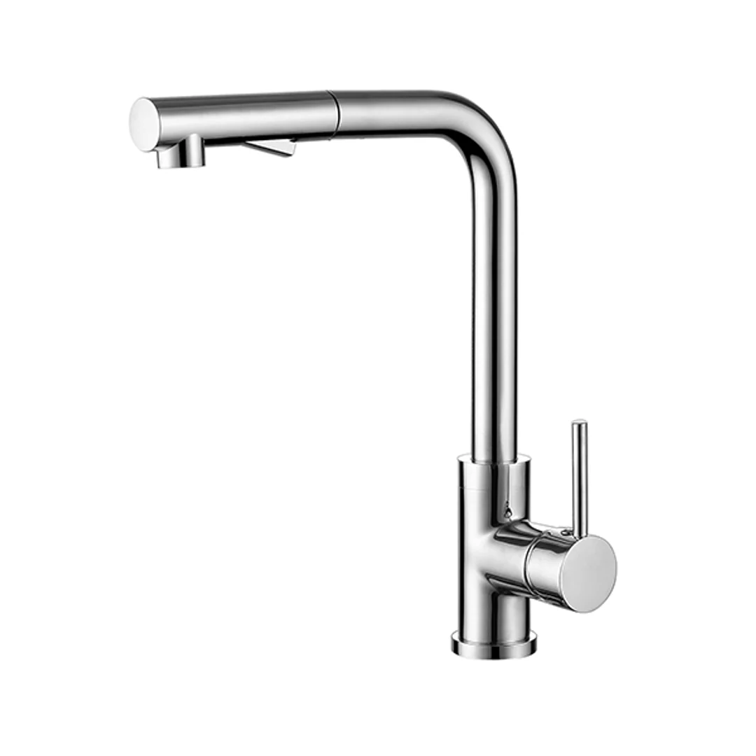 Nero Mecca Square Neck Pull Out Sink Mixer With Vegie Spray Chrome - Image 2