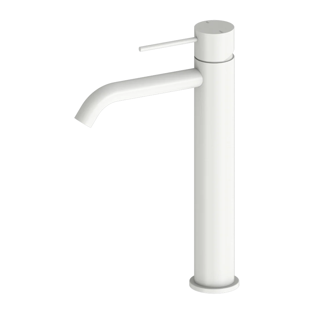 Nero Mecca Tall Basin Mixer Matte White - Image 2