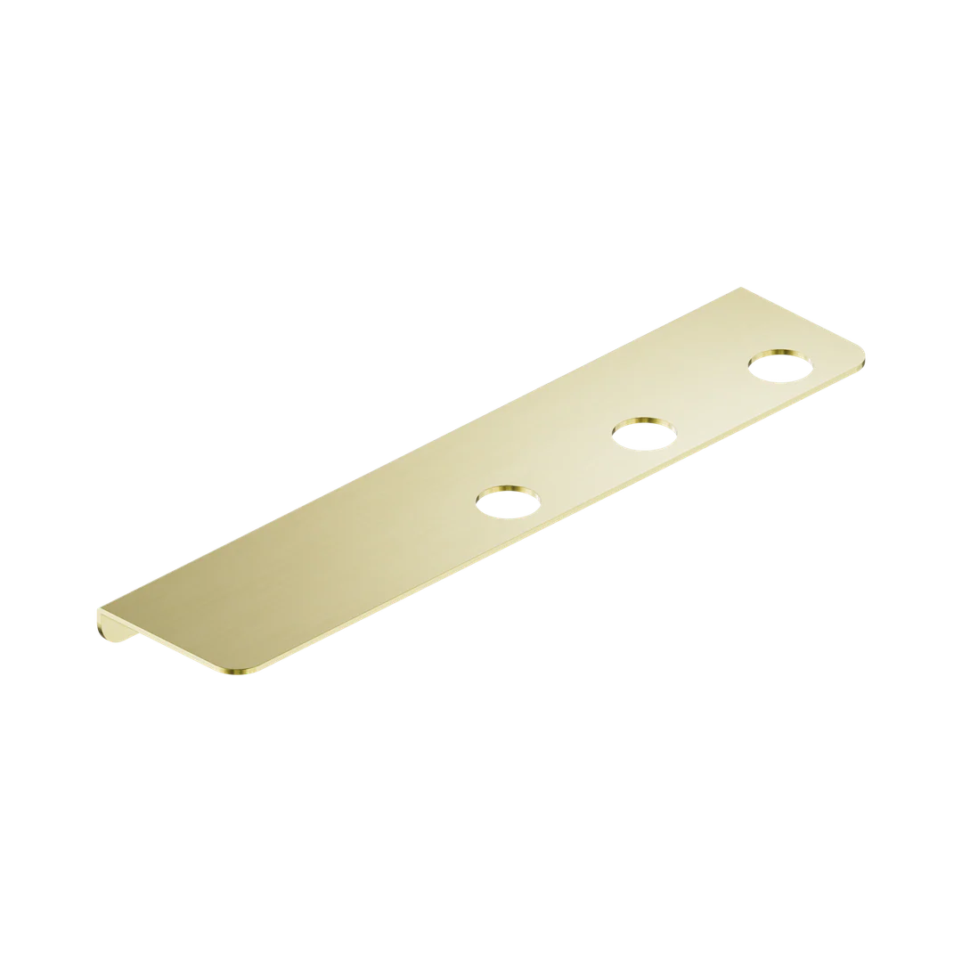 Nero Mecca Triple Soap Bottle Holder With Shelf Brushed Gold