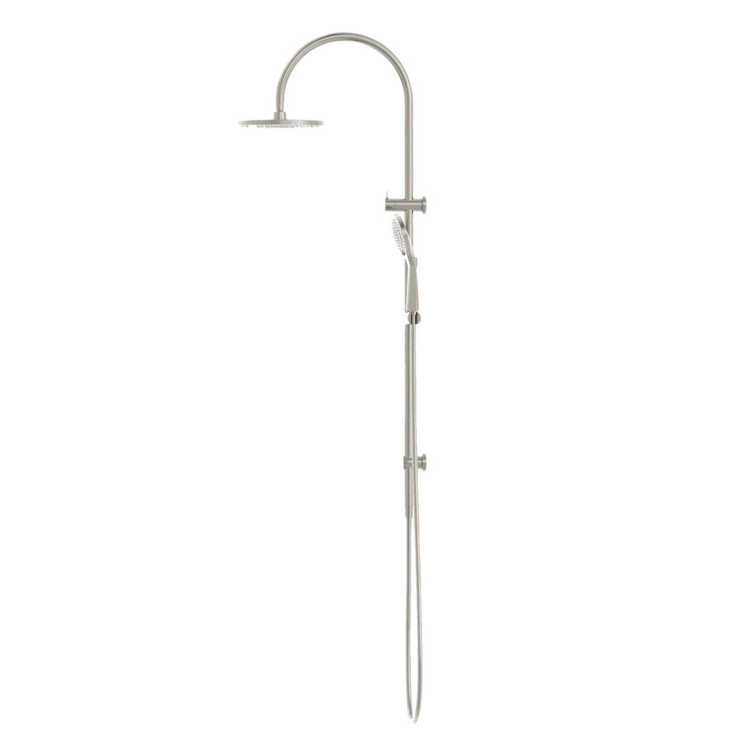 Nero Mecca Twin Shower With Air Shower Brushed Nickel - Image 5