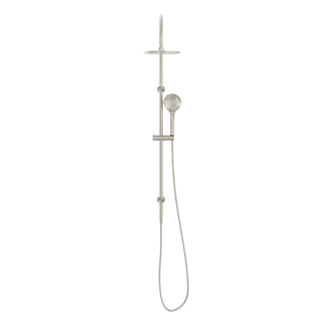 Nero Mecca Twin Shower With Air Shower Brushed Nickel - Image 6