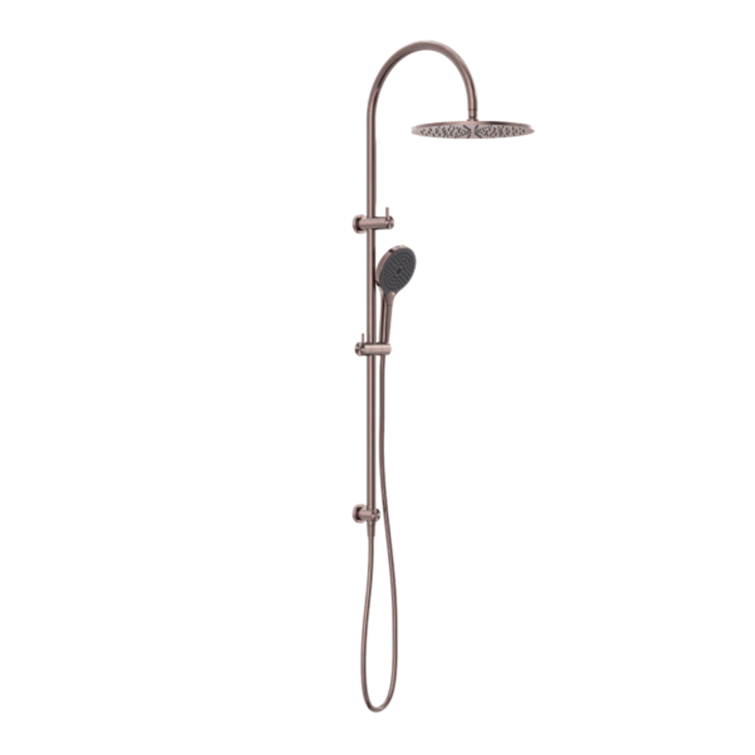 Nero Mecca Twin Shower With Air Shower Ii Brushed Bronze Nr221905Hbz