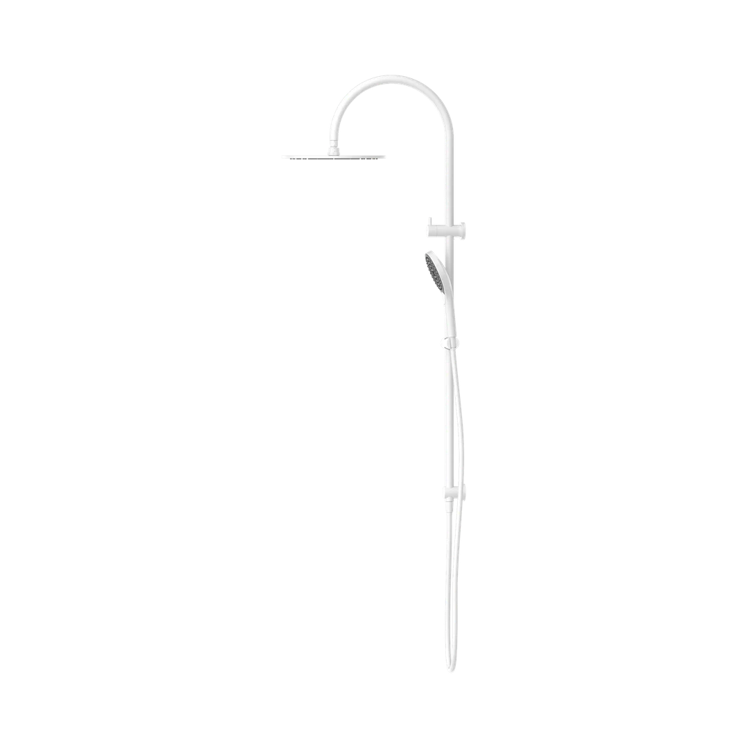 Nero Mecca Twin Shower With Air Shower Ii Matte White Nr221905Hmw - Image 4