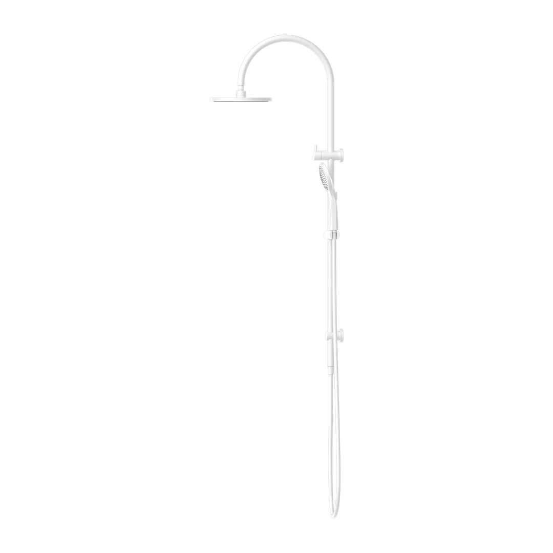 Nero Mecca Twin Shower With Air Shower Matte White - Image 4