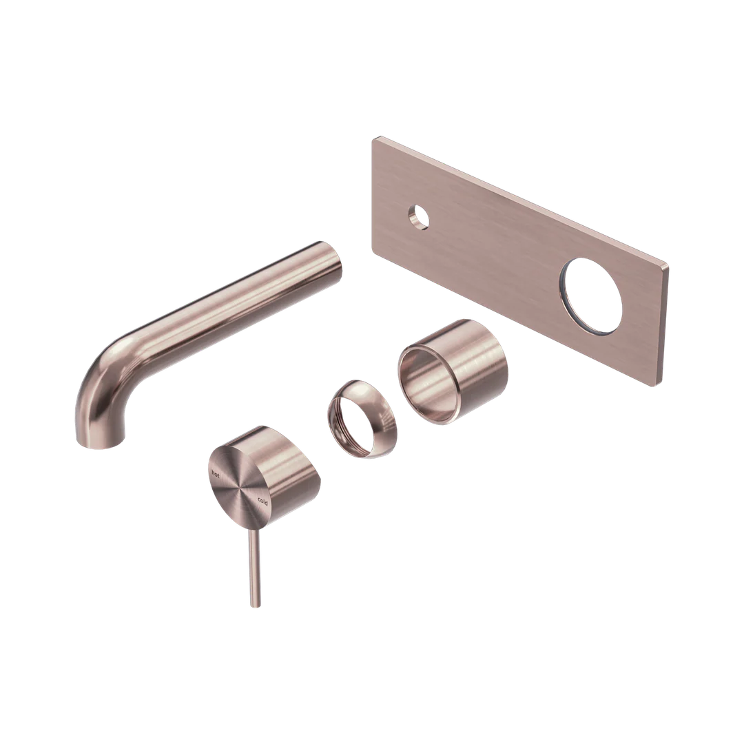 Nero Mecca Wall Basin/Bath Mixer 120Mm Trim Kits Only Brushed Bronze