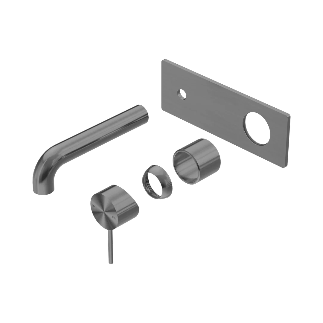 Nero Mecca Wall Basin/Bath Mixer 120Mm Trim Kits Only Gun Metal