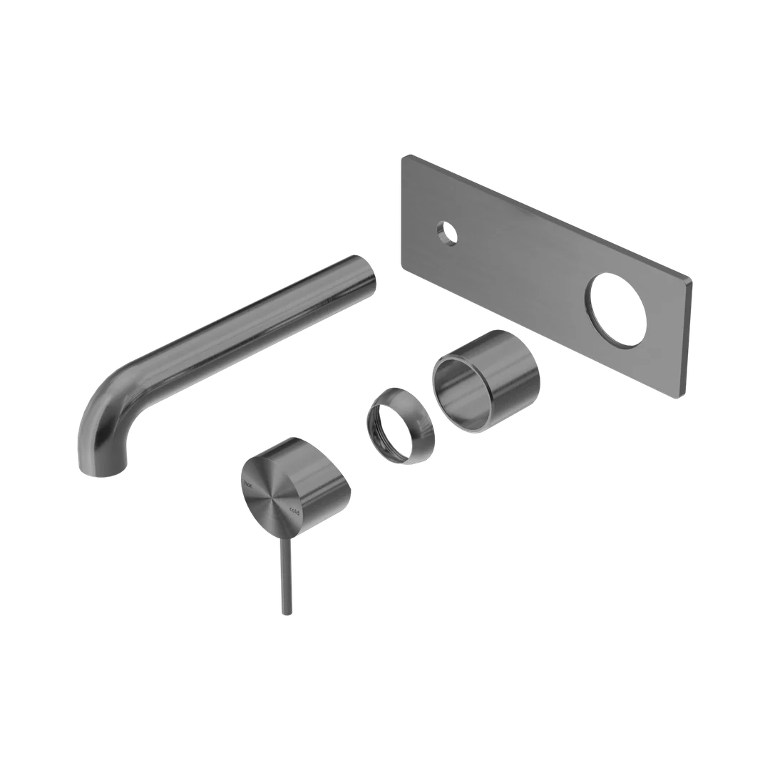 Nero Mecca Wall Basin/Bath Mixer 230Mm Trim Kits Only Gun Metal