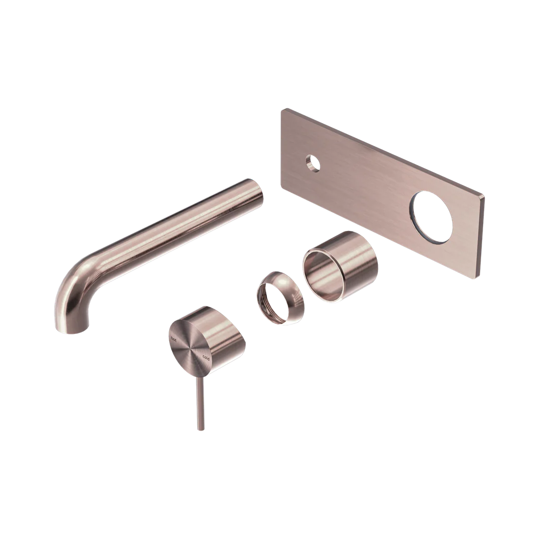 Nero Mecca Wall Basin/Bath Mixer 260Mm Trim Kits Only Brushed Bronze
