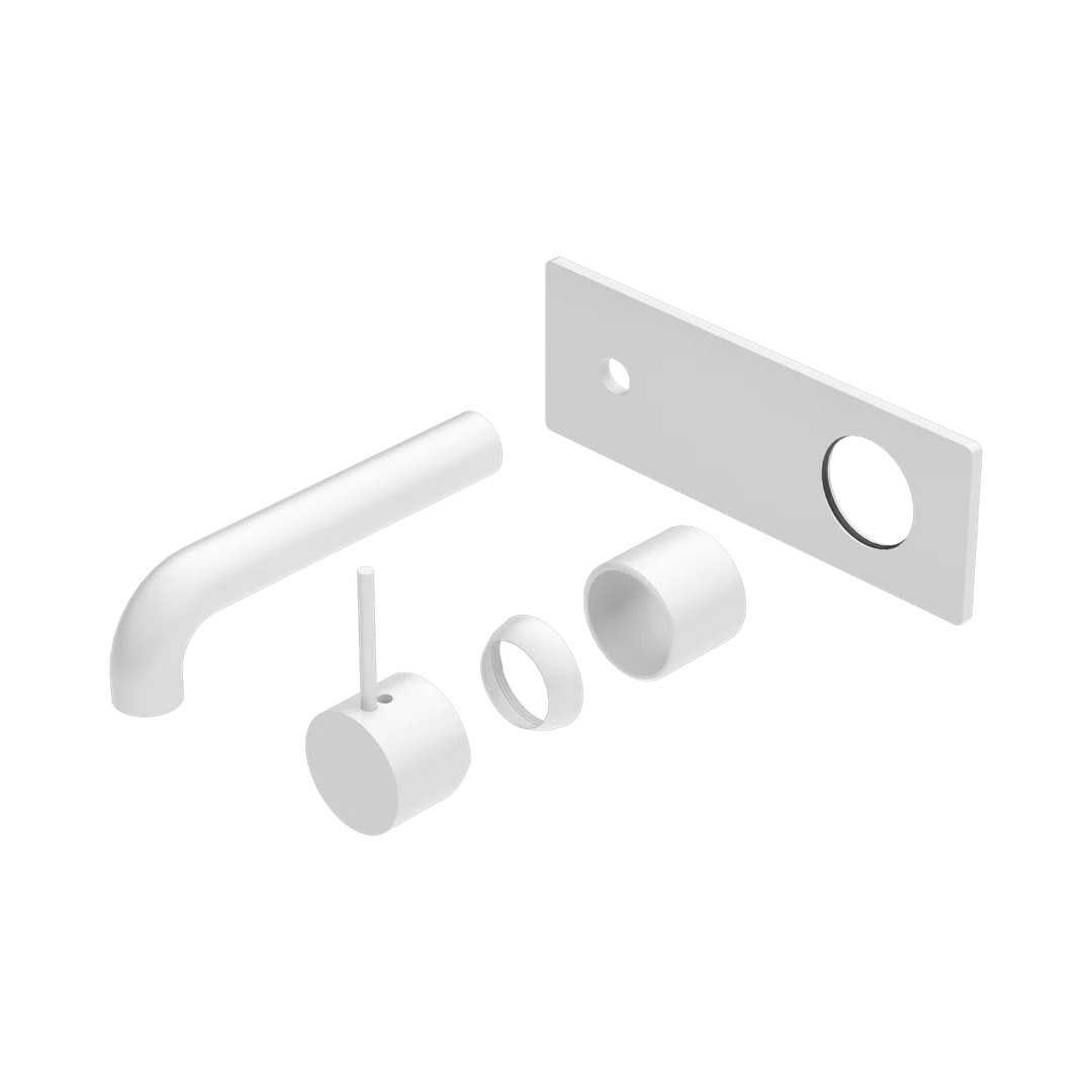 Nero Mecca Wall Basin/Bath Mixer Handle Up 120Mm Trim Kits Only Matte White