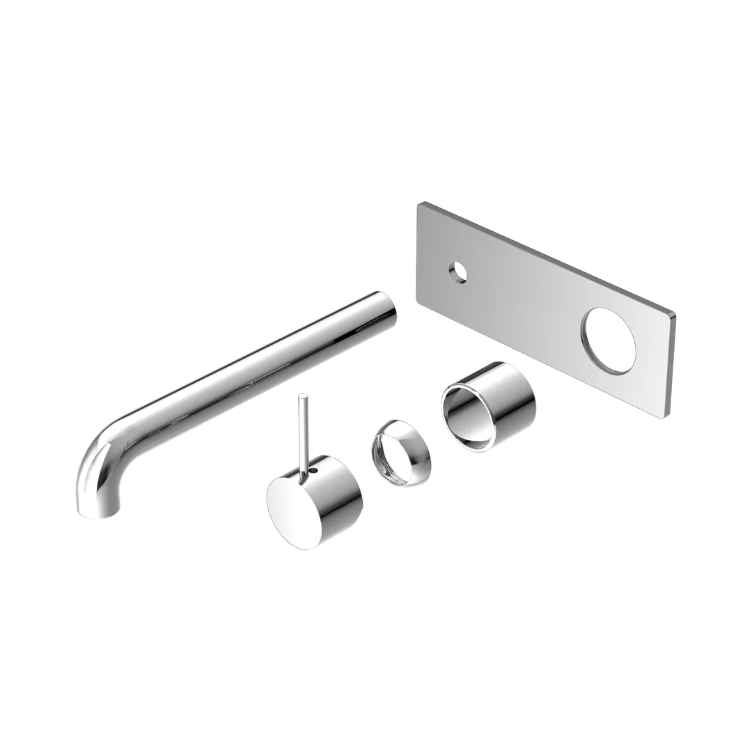 Nero Mecca Wall Basin/Bath Mixer Handle Up 230Mm Trim Kits Only Chrome