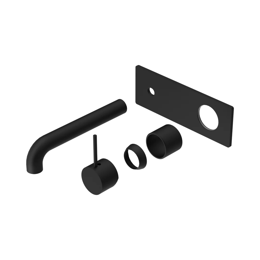 Nero Mecca Wall Basin/Bath Mixer Handle Up 260Mm Trim Kits Only Matte Black