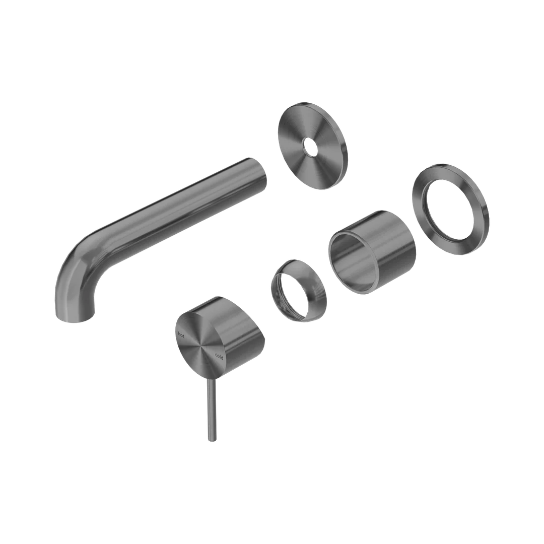 Nero Mecca Wall Basin/Bath Mixer Separate Back Plate 160Mm Trim Kits Only Gun Metal