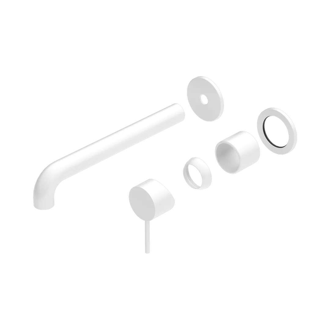 Nero Mecca Wall Basin/Bath Mixer Separate Back Plate 230Mm Trim Kits Only Matte White