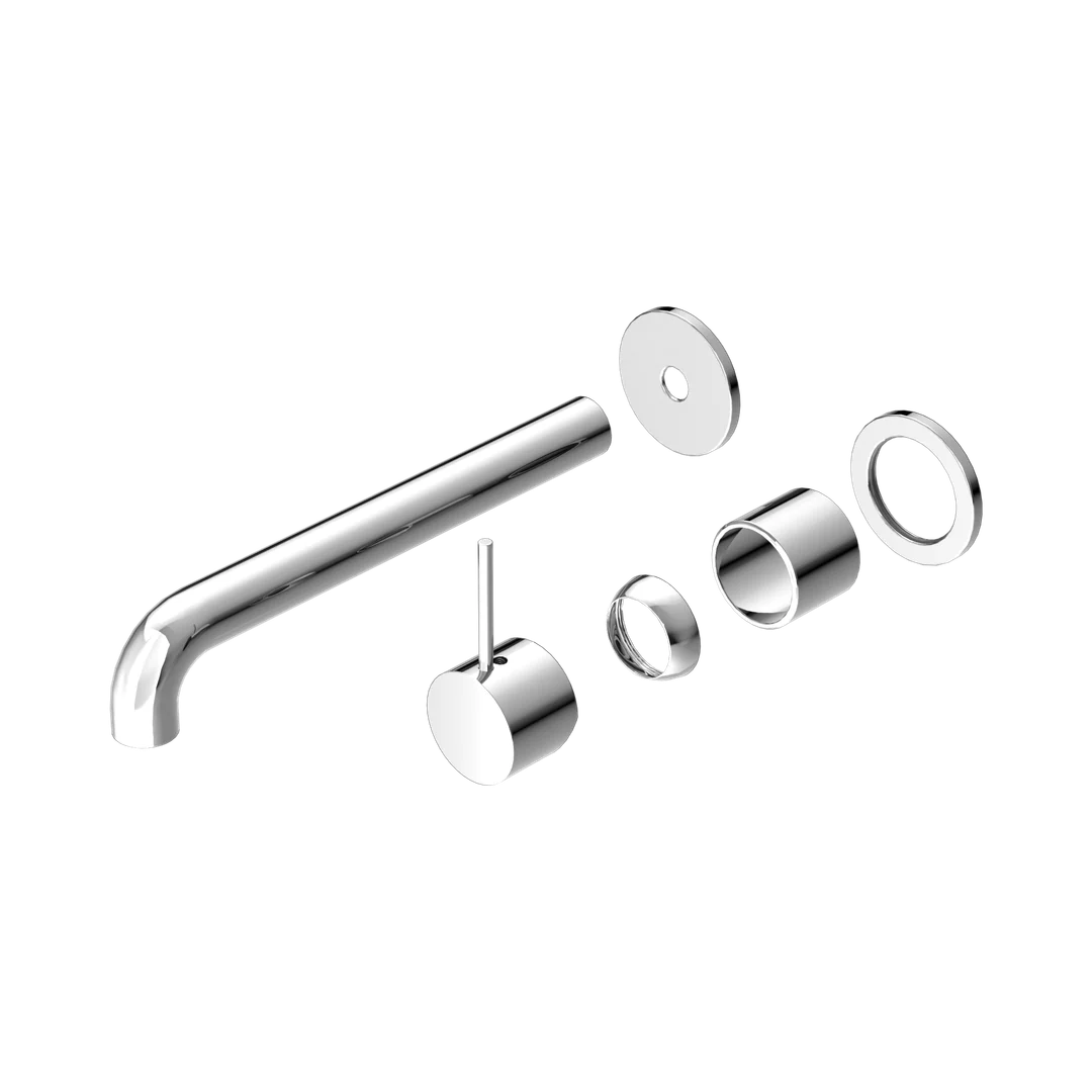 Nero Mecca Wall Basin/Bath Mixer Separate Back Plate Handle Up 260Mm Trim Kits Only Chrome