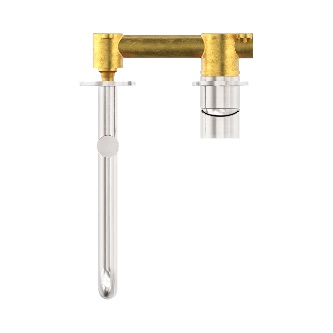 Nero Mecca Wall Basin/Bath Mixer Swivel Spout 225Mm Brushed Nickel Nr221910Rbn - Image 3