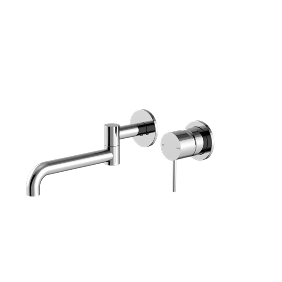 Nero Mecca Wall Basin/Bath Mixer Swivel Spout 225mm - Chrome - Image 2