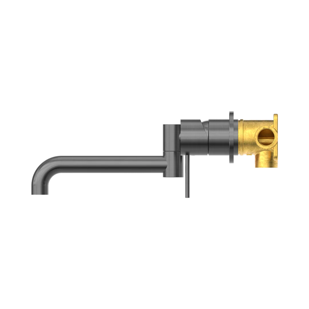 Nero Mecca Wall Basin/Bath Mixer Swivel Spout 225mm - Gunmetal - Image 4